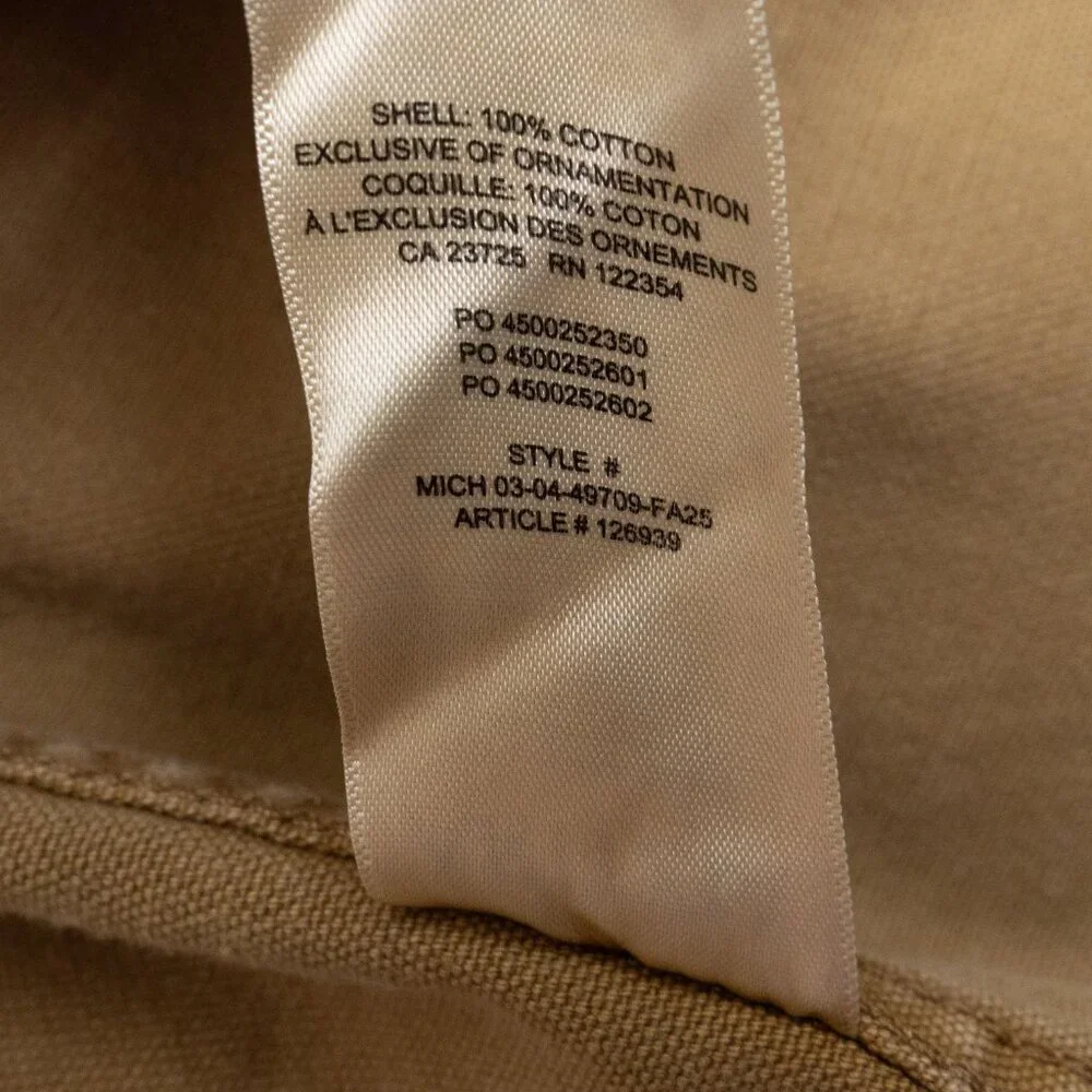 Aritzia TNA Jasper Field Jacket Relaxed Cotton Canvas Vintage Topaz Tan *Altered - Picture 16 of 16